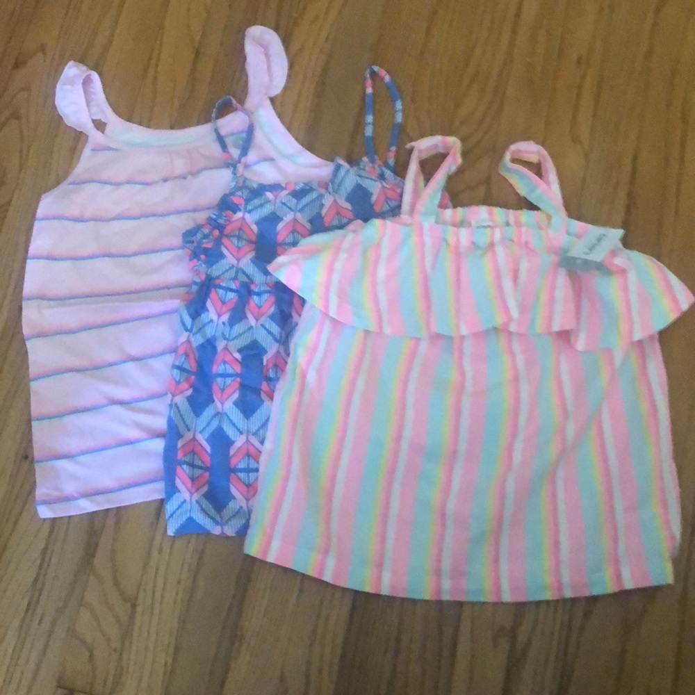 Brand new Girls carters tank tops size 7 8 lot